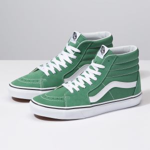 Vans Bayan Spor Ayakkabı Sk8-Hi Koyu Yeşil/Beyaz | 95229-514